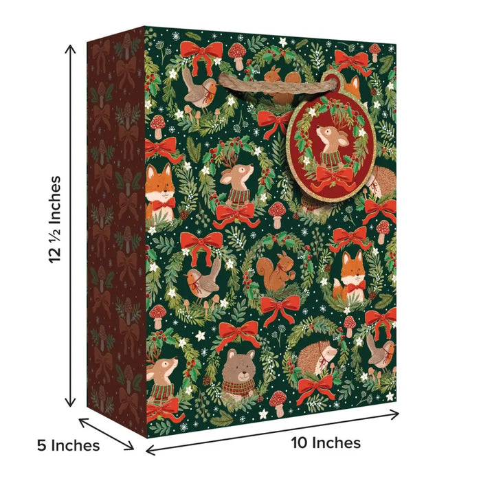 Euro Tote - Large Tote - Woodland Wreaths