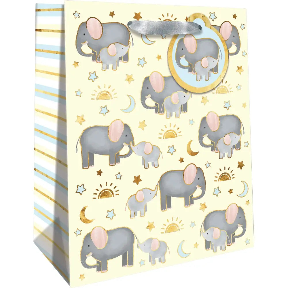 Euro Tote - Medium - Baby Elephants - Retail-6 count - MT403