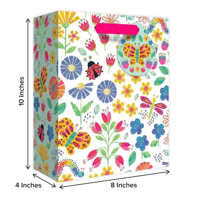 Euro Tote - Medium - Blooms & Bugs