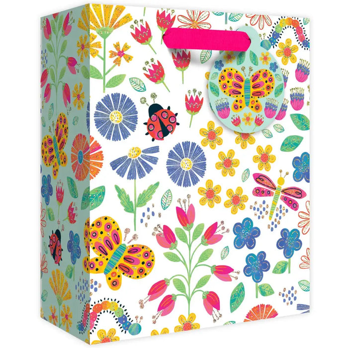Euro Tote - Medium - Blooms & Bugs - Retail-6 count - GBM254