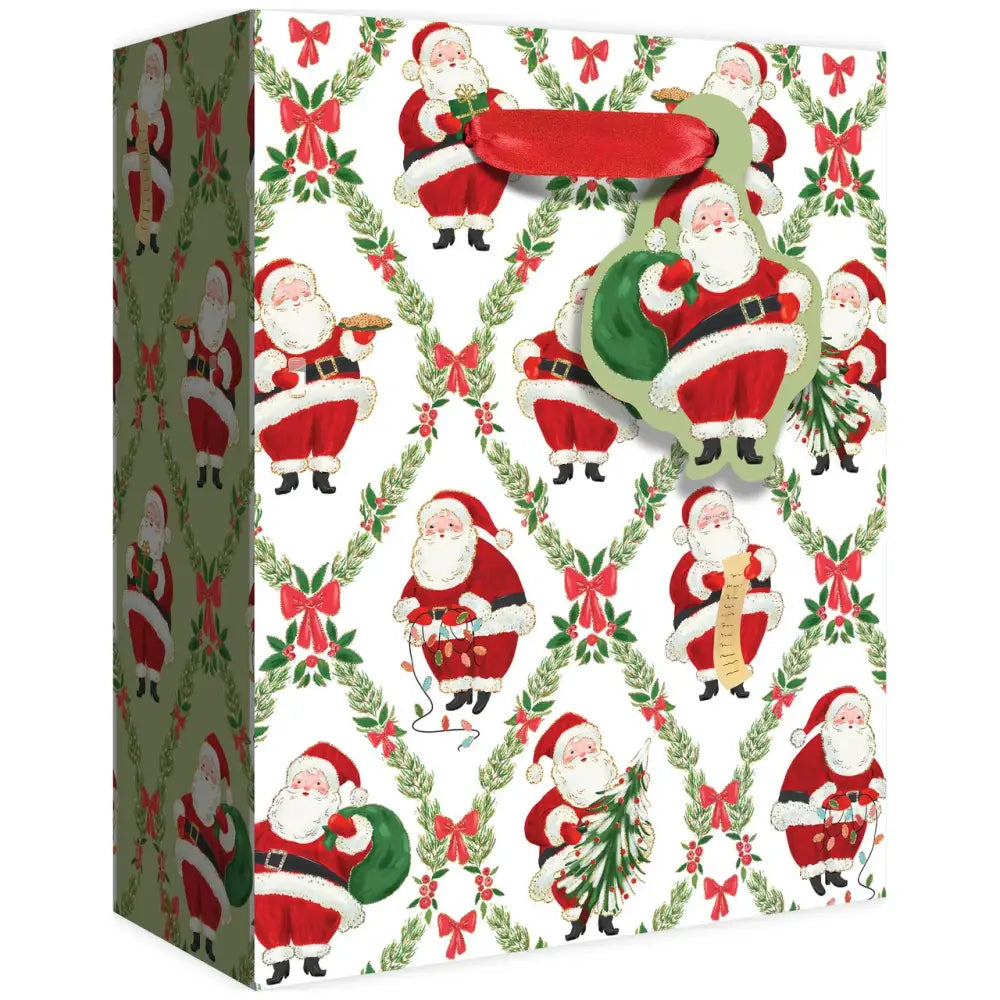 Euro Tote - Medium - Classic Santa - Retail-6 count