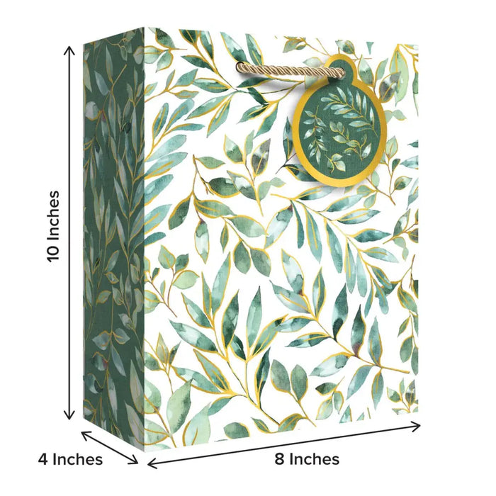 Euro Tote - Medium - Elegant Leaves