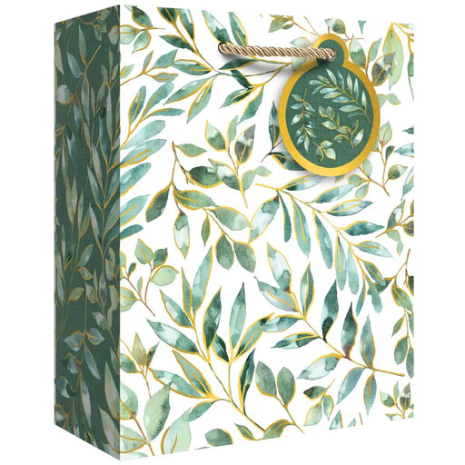 Euro Tote - Medium - Elegant Leaves - Retail-6 count