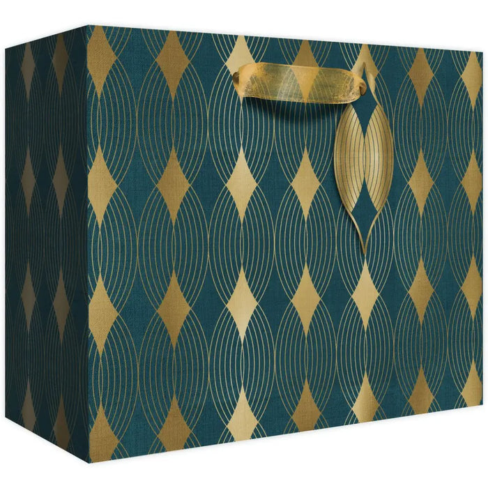 Euro Tote - Medium - Gilded Geo Gold - Retail-6 count