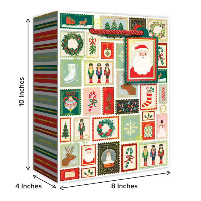 Euro Tote - Medium - Holiday Stamps