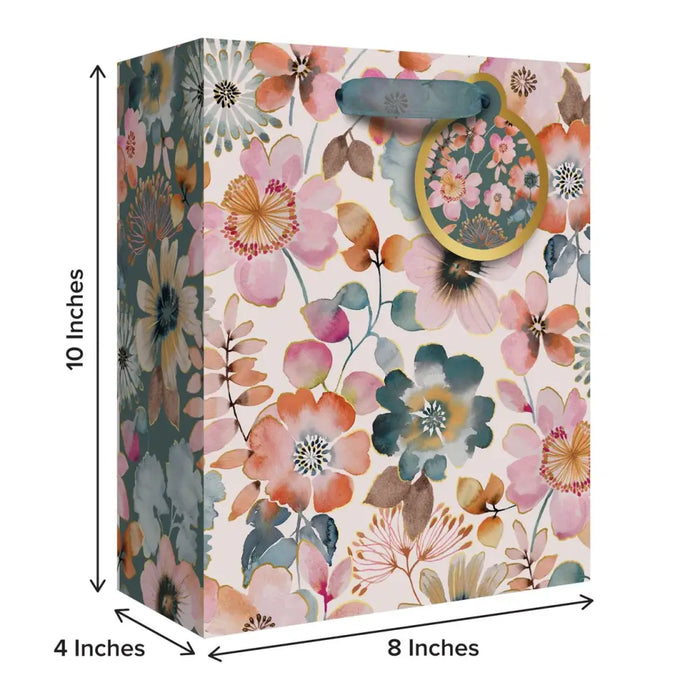 Euro Tote - Medium - Painterly Petals