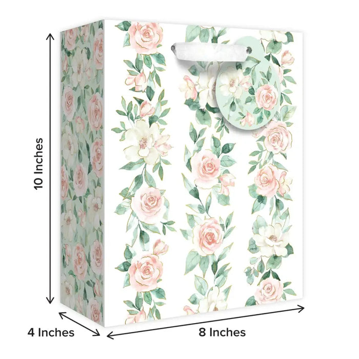 Euro Tote - Medium - Pink Roses