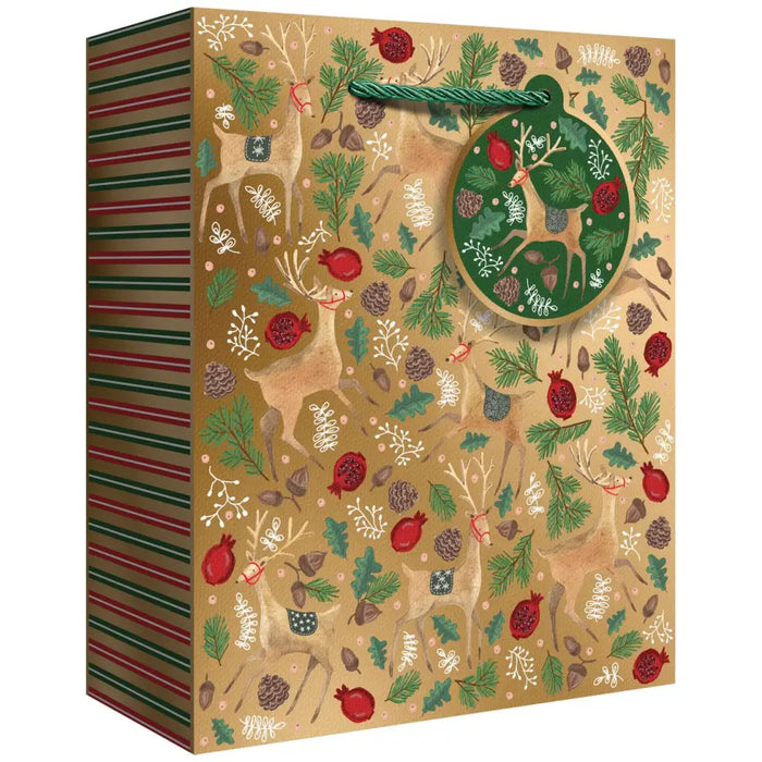 Euro Tote - Medium - Reindeer Tapestry Gold - Retail-6