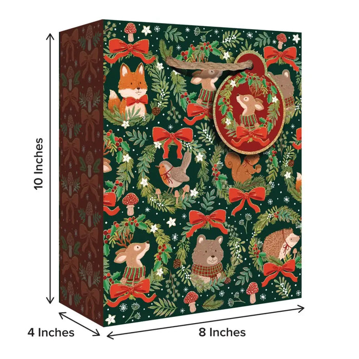 Euro Tote - Medium - Woodland Wreaths