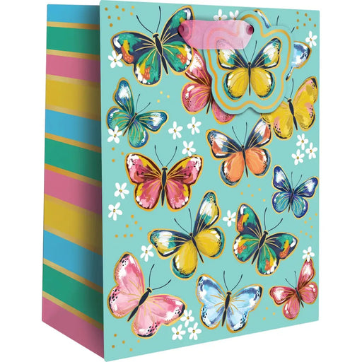 Euro Tote - Small - Colorful Butterflies - 6 Count - ST469