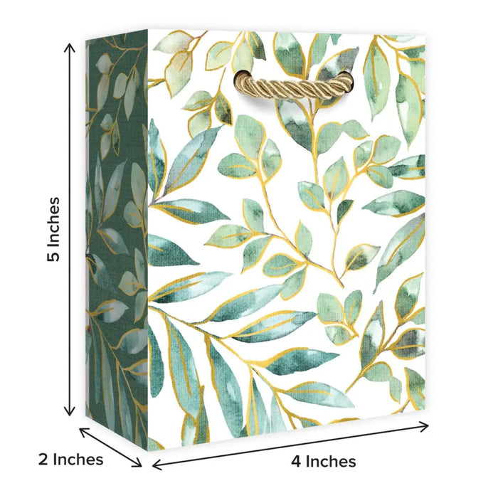 Euro Tote - Tiny Tote - Elegant Leaves