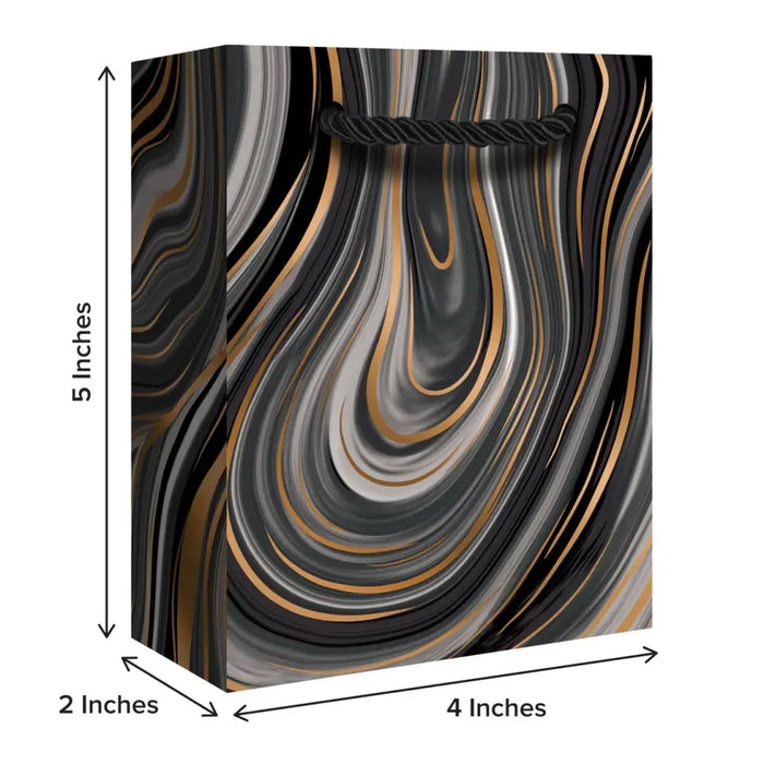 Euro Tote - Tiny Tote - Marbleized Black