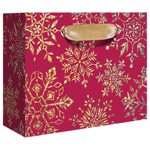 Euro Tote - Tiny Tote - Sparkleflake Gold Red - 6 Count