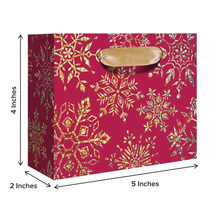 Euro Tote - Tiny Tote - Sparkleflake Gold Red