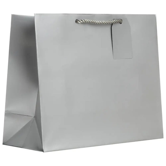 Euro Totes Solid Matte - Large - Silver / 6 count - LT914