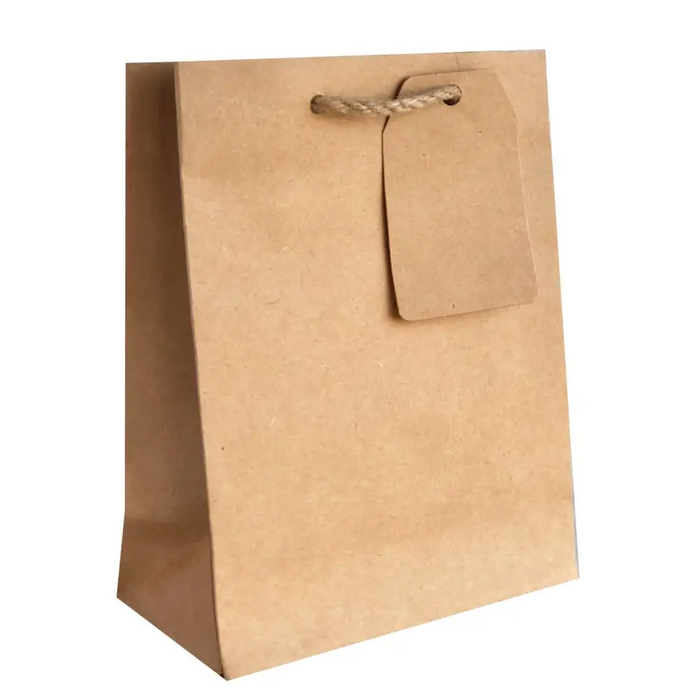 Euro Totes Solid Matte - Small - Kraft (no inside print)