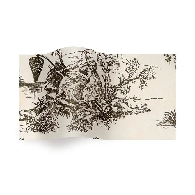 Everyday Printed Tissue Paper - 240 / Black Toile - TI-199