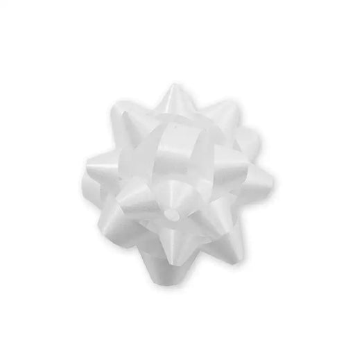 1-1/4’’ Italian Mini Star Bows - White - BE-SB1WHI250