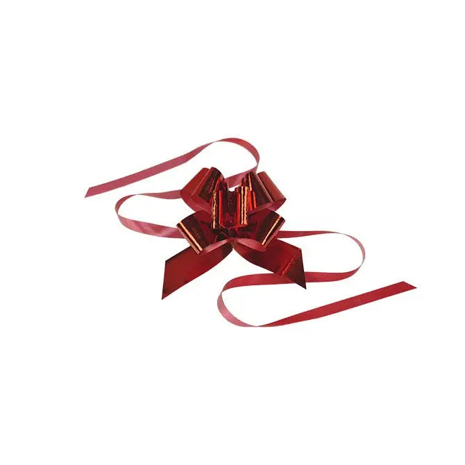 Farfalla Butterfly Pull Pom Bows - Glitter Metallic - 2’’