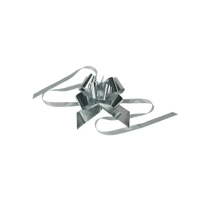 Farfalla Butterfly Pull Pom Bows - Glitter Metallic - 2’’