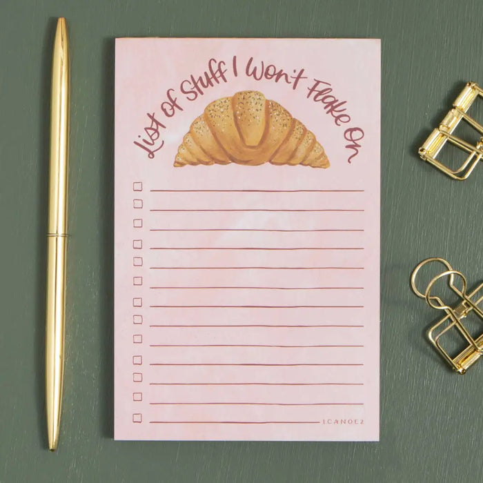 Flaky Croissant To Do 4x6 Notepad - 544929