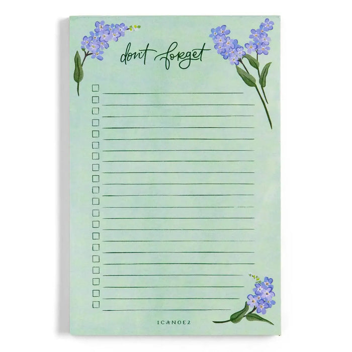 Forget-Me-Nots Floral To Do Notepad - 508320