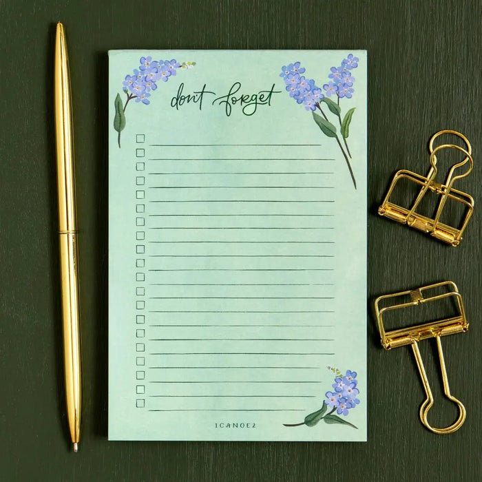 Forget-Me-Nots Floral To Do Notepad - 508320