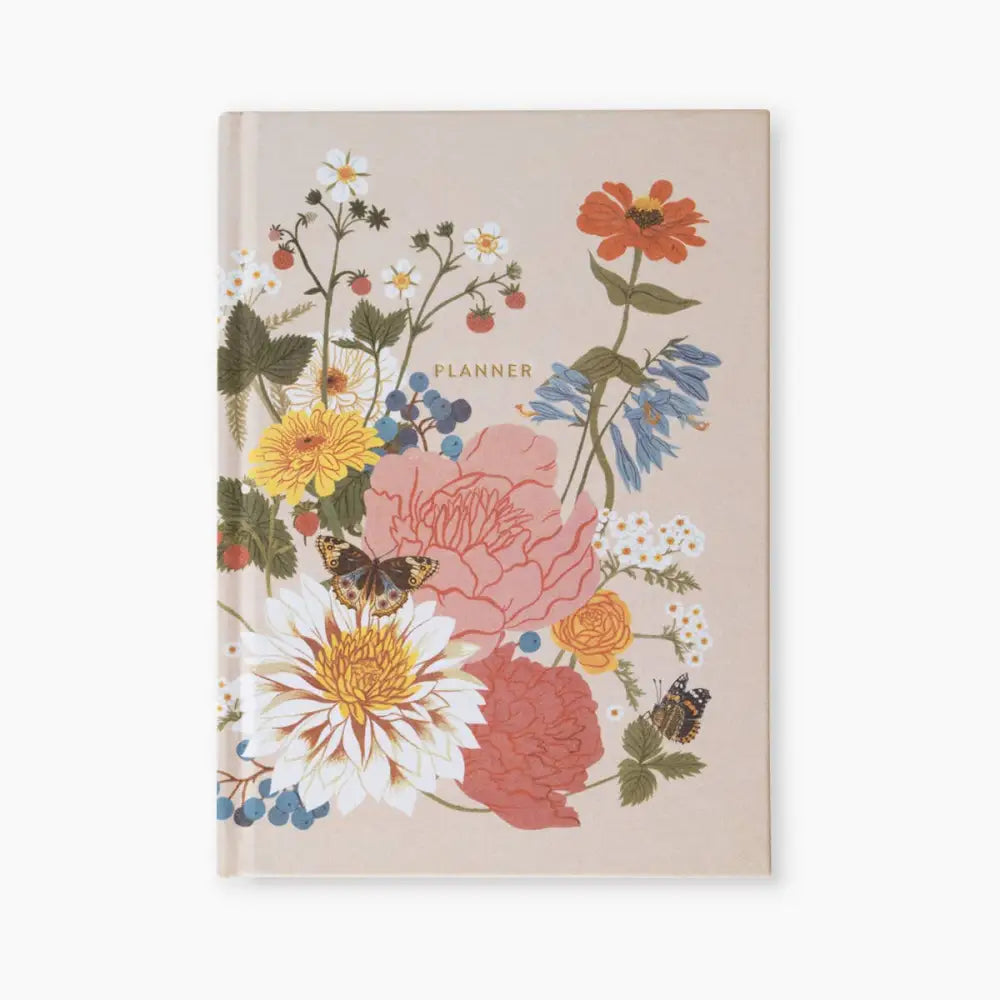 GARDEN FLORA | LINEN-BOUND UNDATED PLANNER - PLA03