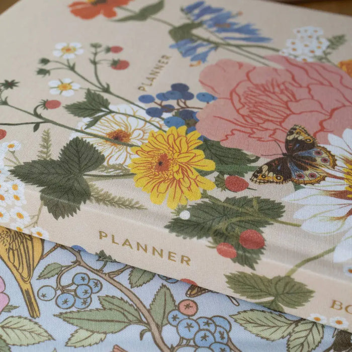 GARDEN FLORA | LINEN-BOUND UNDATED PLANNER - PLA03