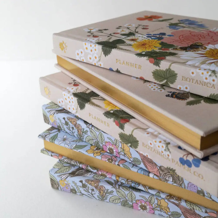 GARDEN FLORA | LINEN-BOUND UNDATED PLANNER - PLA03