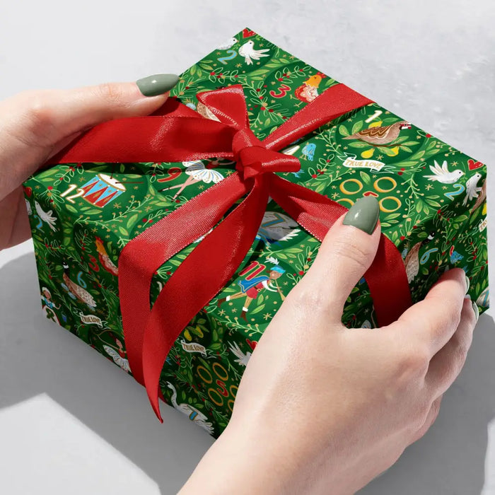 Gift Wrap - 12 Days Of Christmas - Recycled Fiber
