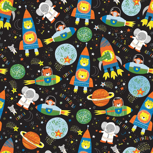 Gift Wrap - Animals In Space - Recycled Fiber