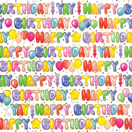 Gift Wrap - Balloon Letters - Recycled Fiber - Jewelry Roll
