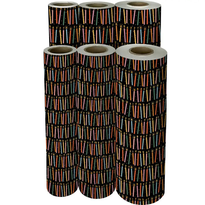 Gift Wrap - Birthday Candles - Recycled Fiber
