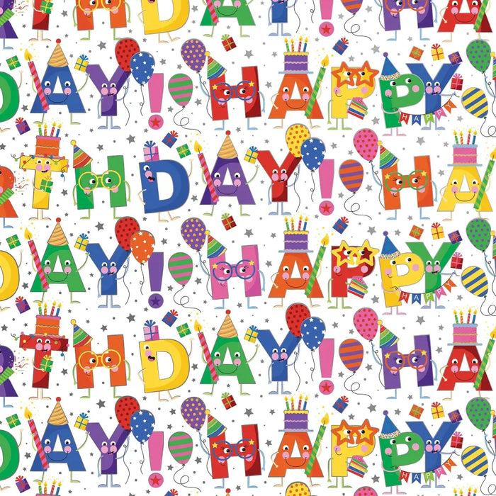 Gift Wrap - Birthday Characters - B417.30.208JR