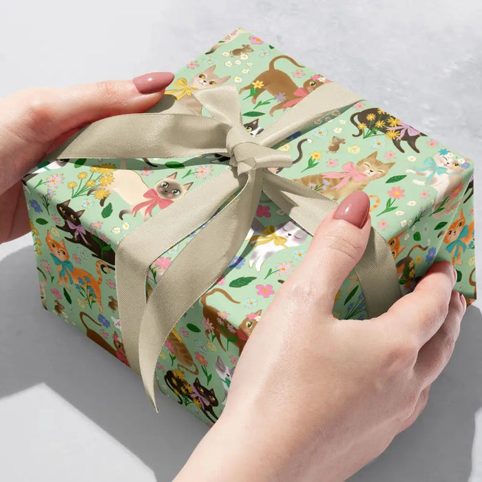 Gift Wrap - Caturday (Recycled Fiber)