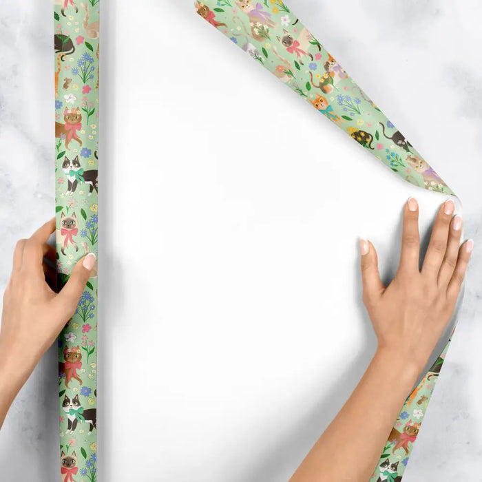 Gift Wrap - Caturday (Recycled Fiber)