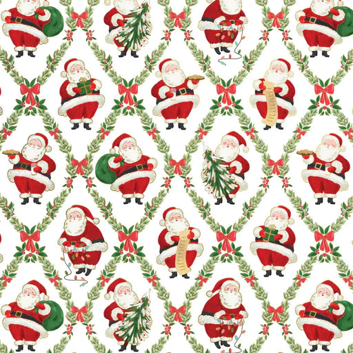 Gift Wrap - Classic Santa - Recycled Fiber - Jewelry Roll