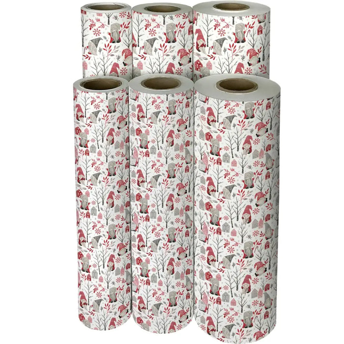 Gift Wrap - Cozy Gnomes - Recycled Fiber - XB794.30.208JR