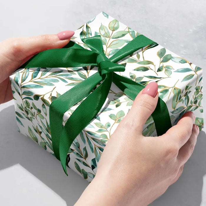 Gift Wrap - Elegant Leaves - Recycled Fiber - B464.30.208JR