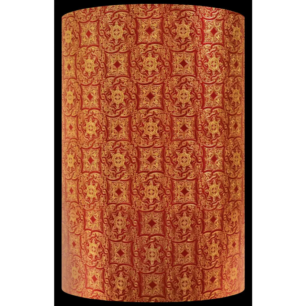 Gift Wrap - EM3991 Red/Gold Medallion - Jewelry Roll