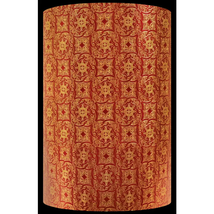 Gift Wrap - EM3991 Red/Gold Medallion - Jewelry Roll