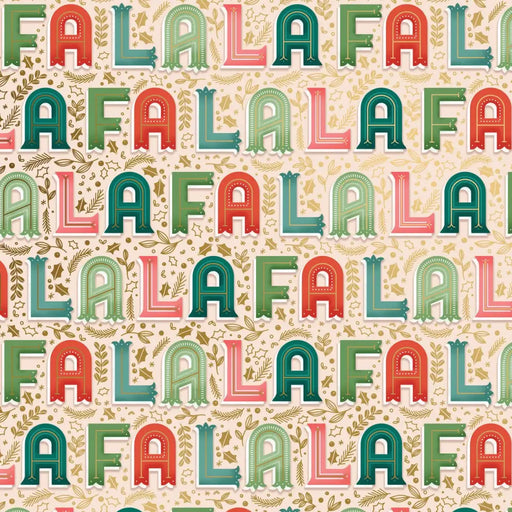 Gift Wrap - Fa La La - Recycled Fiber - Jewelry Roll