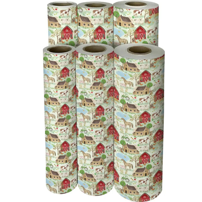 Gift Wrap - Farm Life - Recycled Fiber - B480.30.208JR