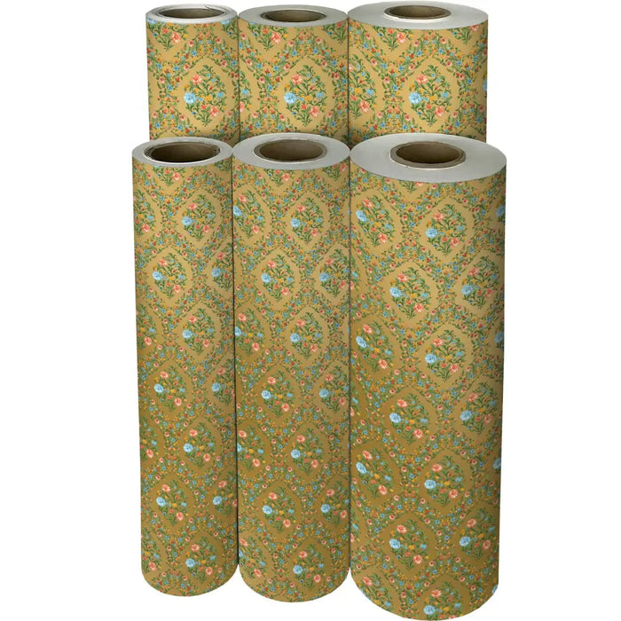 Gift Wrap - Floral Damask - Recycled Fiber - B475.30.208JR