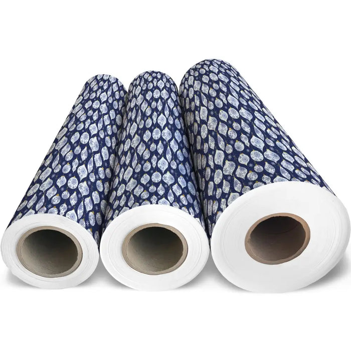 Gift Wrap - Frosted Ornaments - Recycled Fiber