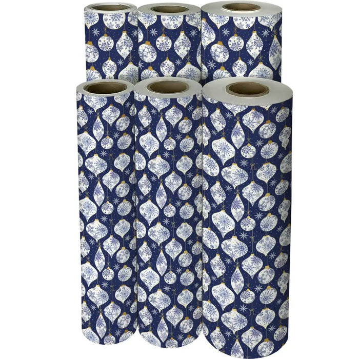 Gift Wrap - Frosted Ornaments - Recycled Fiber