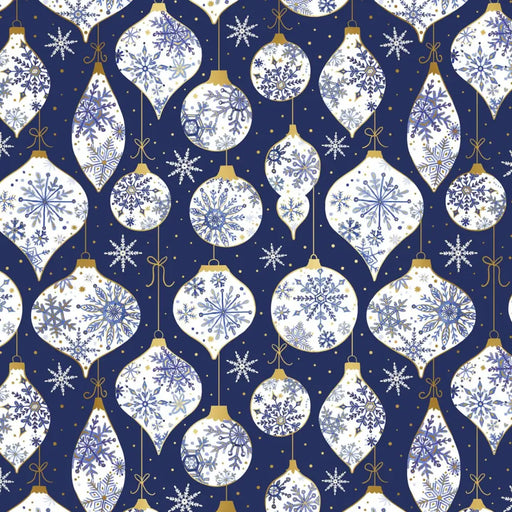 Gift Wrap - Frosted Ornaments - Recycled Fiber - Jewelry