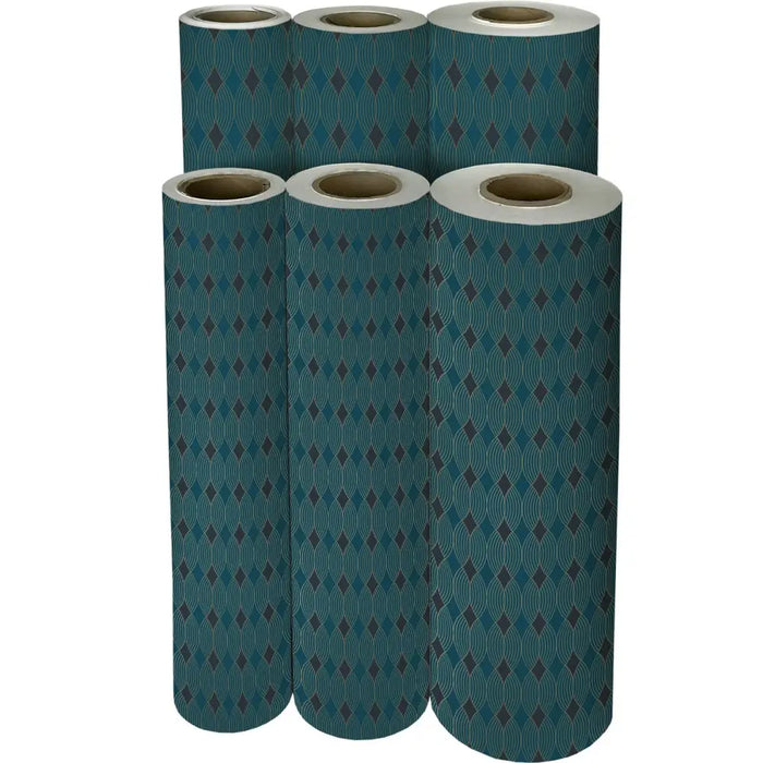 Gift Wrap - Gilded Geo - Recycled Fiber