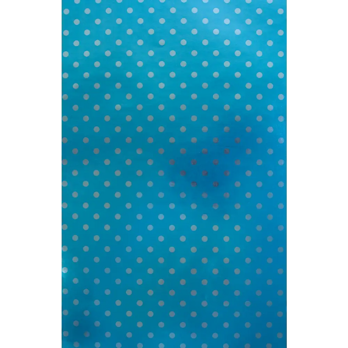 Gift Wrap - GW-9442 - Blue Dots on Metallized - 24’’ X